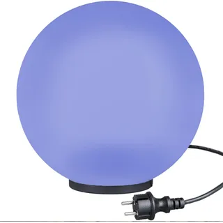 Kugelleuchte Kugellampe RGB Außenleuchte Ø 50cm Gartenlampe LED + Fernbedienung - Weiß