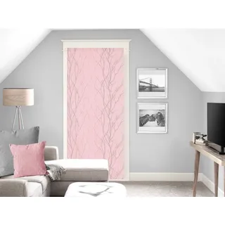 Soleil d'ocre Liane Voilage, Segel, Gebrochen Vize, Polyester, Rose, 90 x 200 cm