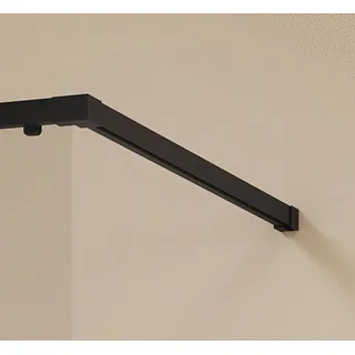 HÜPPE Vita pure Zubehör Ergänzungsset Walk-In, Länge120cm, kürzbar, Zubehör Duschabtrennung, VA2101123, Farbe: Black Edition