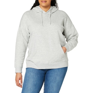 ONLY Damen Hoodie Kapuzen-Pullover ONLFeel Life 15223157 Light Grey Melange XS