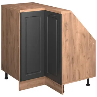 Vichy Unterschrank Eck-Küchenschrank 75,6 x 81,6 x 75,6 cm Grau