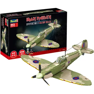 REVELL Iron Maiden Spitfire MK.II Aces High Klemmbaustein Set 1:18