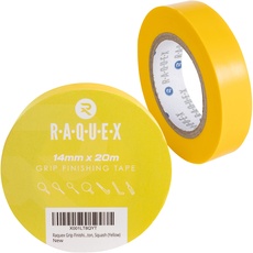 Raquex Griffband-Abschlussband für Schläger, für Tennis, Badminton, Squash, Hockey und Sport, Leicht reißen, Overgrip-Sicherungsband, 14 mm x 20 m