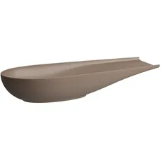 Laufen Il Bagno Alessi Waschtisch-Schale, ohne Überlauf, 100x38cm, inkl. Ablaufventil, H818974, Farbe: Kaffee matt