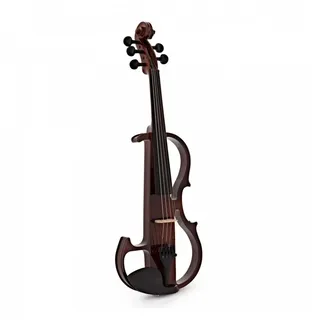 Gear4music Full Size 5-saitige elektrische Violine 4/4 Trans Red | Beeindruckendes Aussehen mit elektrisierendem Klang, Essentials um sofort loszulegen