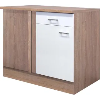 Flex-Well Unterschrank Eckunterschrank 110 x 60 x 85 cm Weiß