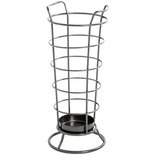 Haku-Möbel Schirmständer rund 27x27x65 cm grau