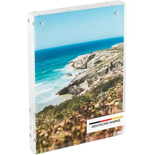 HMF 46973 Magnetischer Bilderrahmen aus Acrylglas | 15 x 21 cm | Transparent
