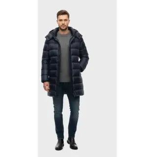 Blauer für Herren. 25WBLUK03147 Marineblaue Daunenjacke (XXL), Lässig, Polyamid