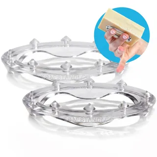 SoapStandle, Klarer Griff + Ständer, All-in-One 2er-Pack, Keine chaotische Keramik-Gummi- oder Bambus-Seifenschale, Dusche oder Badezimmer, reduziert Glycerin-Seifenabfall