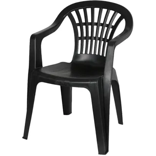 Gartenstuhl Monoblock Anthrazit Stapelstuhl Bistrostuhl Stapelsessel Balkonstuhl