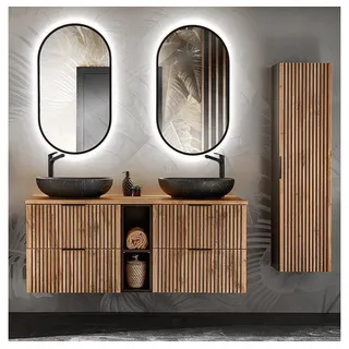 Lomadox XANTEN-56 4-tlg. Anthrazit mit Eiche