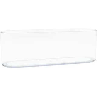 Royal Imports Blumenvase, Acryl, oval, dekorativer Mittelpunkt für Zuhause oder Hochzeit, Nicht zerbrechlicher Kunststoff, 10,2 x 30,5 cm, kurz, abgerundet, transparent