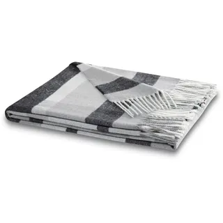 Biederlack Plaid »Harmony« im modernen Karo-Look, mit Fransen