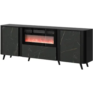 Mirjan24 Volare 200 x 76 x 39 cm Schwarz / Mehrfarbig