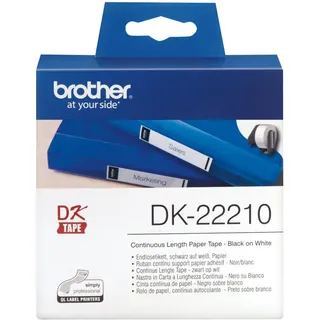 Brother Universaletiketten DK22210 Weiß 29 mm x 30,48 m 1 St.