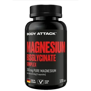 Body Attack Magnesium Bisglycinat Kapseln 120 Stück