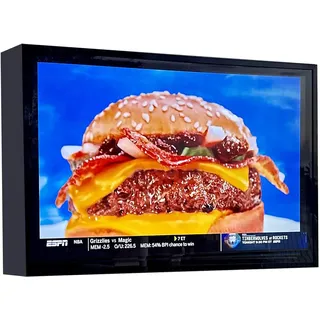 MESAILUP 50–55 Zoll wetterfeste Outdoor-TV-Abdeckung mit Schloss, Harter Hülle, durchsichtiger staubdichter Fernsehgehäuse für außen, inklusive vollbeweglicher TV-Wandhalterung und 2 Kühlgebläsen