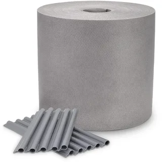 COVER IT Garten Sichtschutzstreifen Zaun 19 cm x 48 m Grau | Sichtschutz für Doppelstabmattenzaun 150 g/m2 – Sichtschutzstreifen für Stabmattenzaun