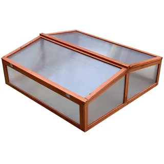 GARDIUN Gewächshaus Holz/Polycarbonat WOODEN 82 X 90 X 32 cm bunt