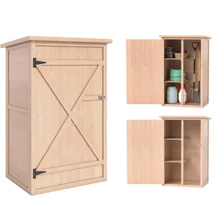 Outsunny Geräteschrank 1 x 1 m Beige