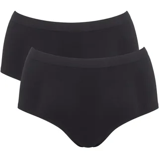 SLOGGI High-Waist-Slip GO Sense (2er Pack) Santoni Rundstrick schwarz XL
