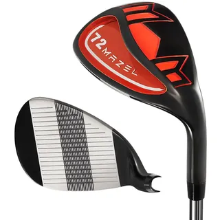 MAZEL Golf Lob Wedge 70 Grad 35 Zoll Rechtshänder, CNC gefräste Gesicht Sand Keil, Picthing Wedge (Single Orage, 72 Degree,RH)