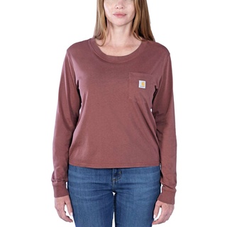 CARHARTT Lightweight L/S Pocket, Damen Langarmshirt, rot, Größe M