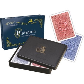 Modiano 2 Jumbo Index Ramino Platinum Spielkarten