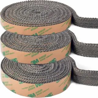 YOCCEK Kamindichtung Ofendichtband Selbstklebend Kamin Ofenrohr Dichtband Dichtung für Kaminofen Kamintür Smoker Ofendichtschnur Feuerfestes Dichtungsband (6mm x 25mm x 2m)