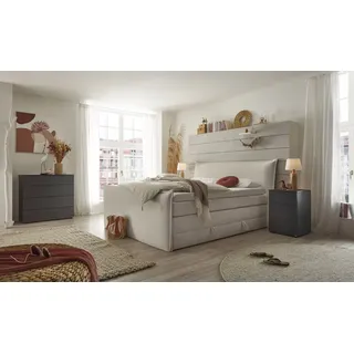 Set One by Musterring Boxspringbett »Florida« in modernem Cord-Bezug, mit Bettkasten, in 3 Größen erhältlich,