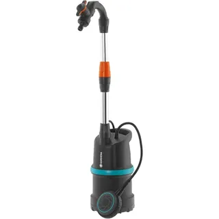 Gardena Regenfasspumpe 4000/1 mit Kabel: Tauchdruckpumpe mit integriertem Filter, Fördermenge 4000 l/h, Regulierventil zur Einstellung der Wasserenge