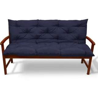 Beautissu Bankauflage 150 x 50 x 10 cm blau 1 St.
