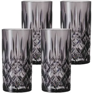 Nachtmann Longdrinkglas »Longdrinkgläser Noblesse 395 ml 4er Set«, grau