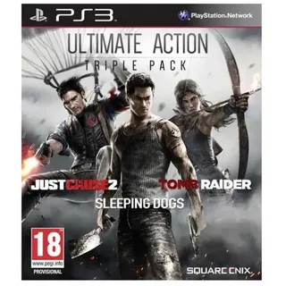 Playstation Games Ps3 Ultimate Action Triple Pack Just Cause 2/sleeping Dogs/tomb Raider - Multicolour