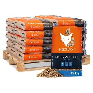 Heizfuxx Blue ENplus A1 Holzpellets Weichholz 15kg x 20 Sack 300kg Palette