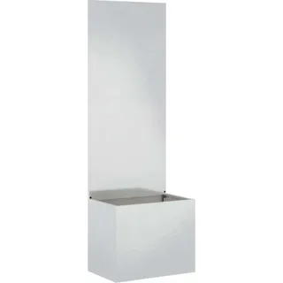 vidaXL Garten Sichtschutz-Leinwand Silber 50 x 140 cm Edelstahl - Silber