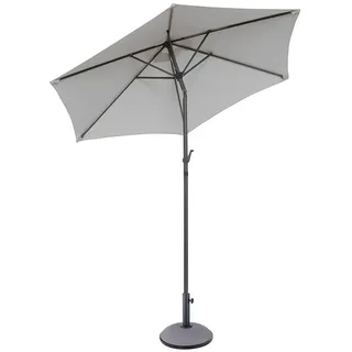 Butlers Sonnenschirm Siesta , Grau , Metall, Textil, Stein , 180x180 cm , Sonnenschutz, Sonnenschirme
