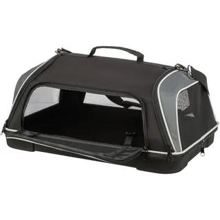 Trixie Flugzeugtasche 55 x 23 x 40 cm Schwarz/Grau