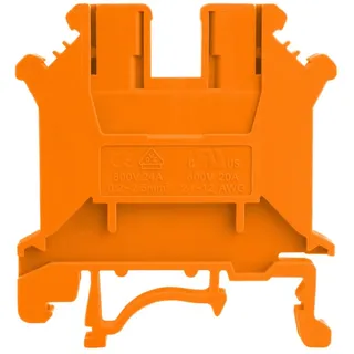Reihenklemme 10mm2 Schraubklemme Orange VDE UL PC10-01P-15-00A(H)