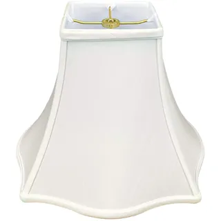 Royal Designs Lampenschirm, quadratisch, Glocke, weiß, 5 x 12 x 9.75
