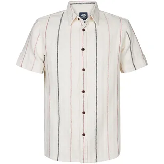 Petrol Industries - Gestreifte Hemd Seaviewbreeze Weiß S