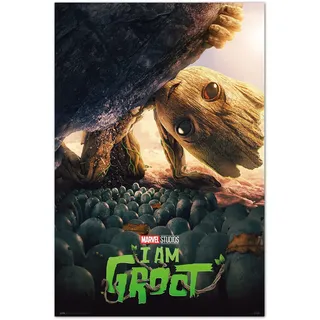 Grupo Erik Marvel I am Groot Poster The Little Guy, Merhfarbig