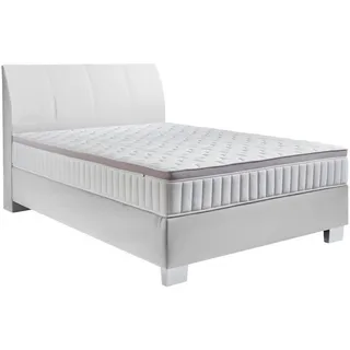 Hom`in BOXSPRINGBETT Weiß - 100x200 cm