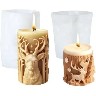 Ibenzoa® 3D Silikon-Gießform Weihnachtswichtel – detaillierte Silikonform für Harz, Gips, Seife & Duftkerzen, 9,5 x 5,5 x 4,3 cm