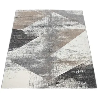 Paco Home Kurzflorteppich 160/230 cm Mero 102 , Grau , Textil , Rechteckig , 160x230 cm , strapazierfähig, für Fußbodenheizung geeignet , Teppiche und Böden, Teppiche