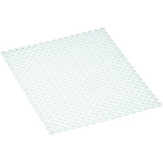 Curver eckig Spülbeckenmatte, Plastik, weiß, 39.73 x 33.5 x 0.5 cm