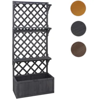 Hochbeet HWC-P69, Pflanz-/Blumenkasten Pflanzkübel Rankgitter Spalier Ablagefläche Holz FSC® 177x77x