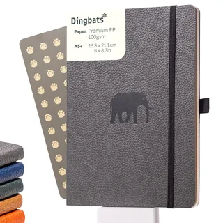 Dingbats* Notebooks Dingbats* - Tierwelt Notizbuch A5 Gepunktet - Weicher Einband aus veganem Leder für Arbeit, Reisen, Universität - mit elastischem Verschlussband