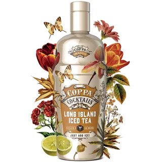 Coppa Cocktails Long Island Iced Tea 10% Vol. - fertig gemixt, 0,7l | Ready to serve Cocktail mit Vodka, Tequila, Rum und Cola, komplexer Klassiker trinkfertig für Partys und gesellige Runden